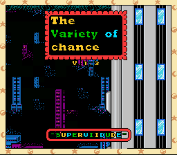 Super Mario World - The Variety of Chance Title Screen
